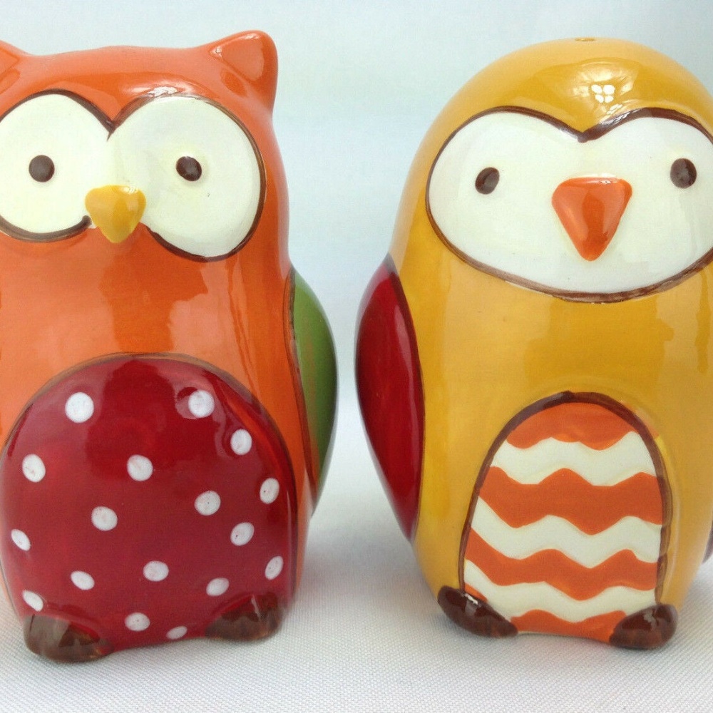 Mod Style Owl Salt & Pepper Shakers by Sandra Lee